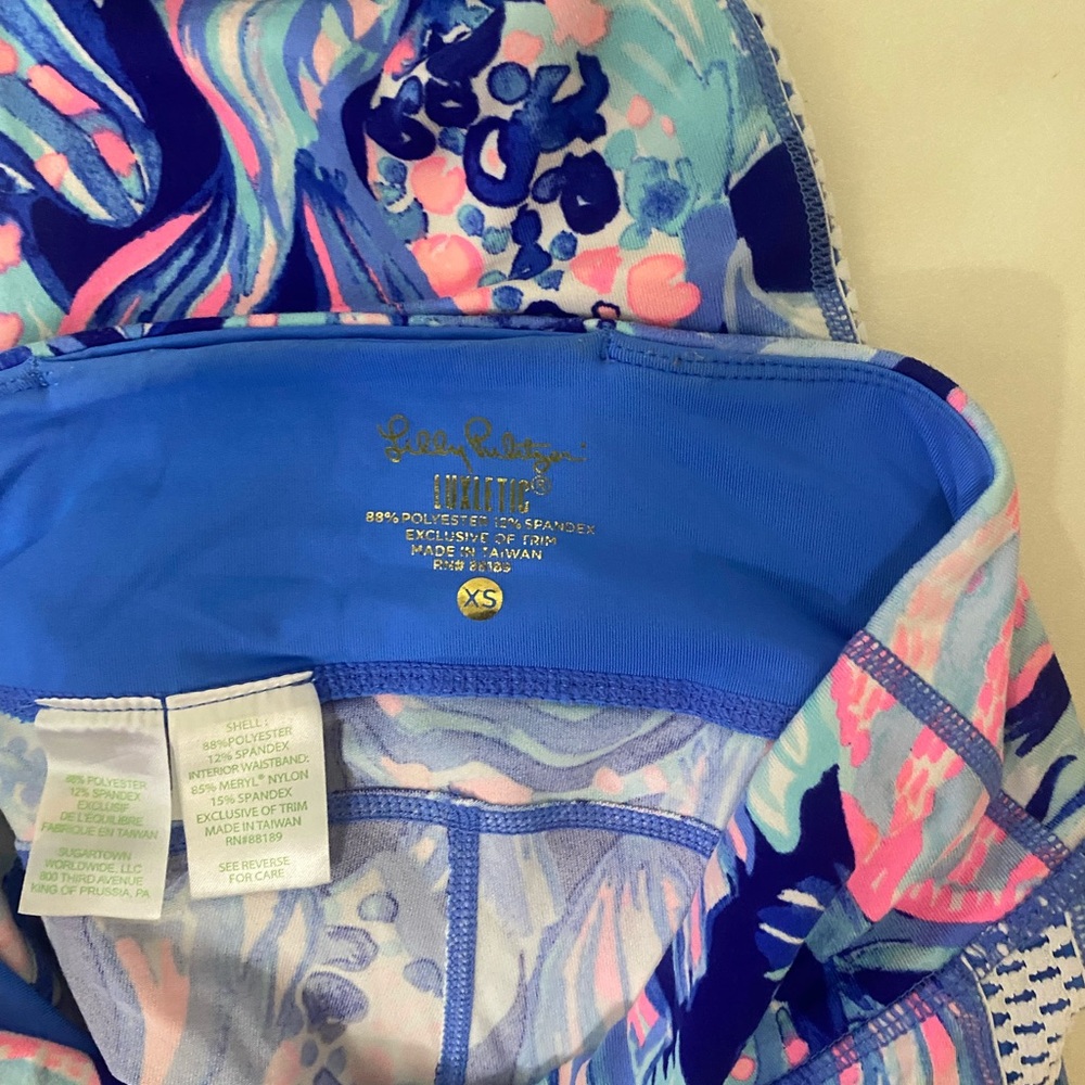 Lilly Pulitzer Blue and Pink Bikini Top